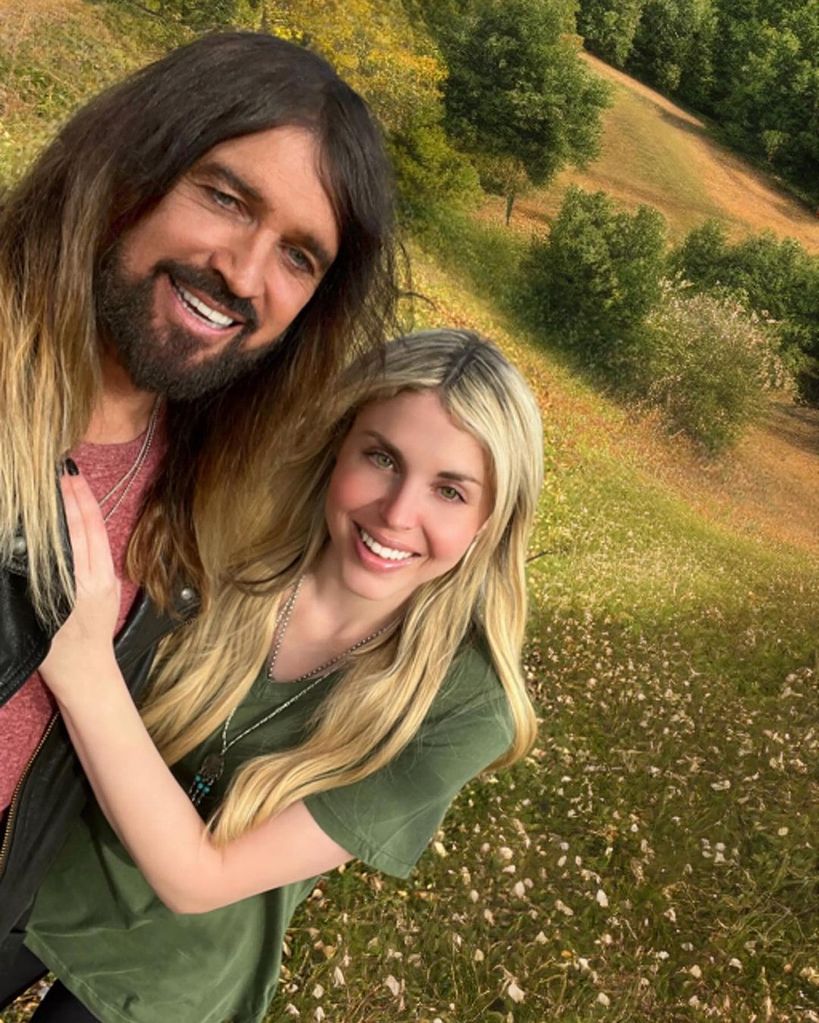 Billy Ray Cyrus and wife Firerose in a selfie shared on Instagram