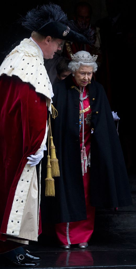 The Queen wore the cloak several times during her reign