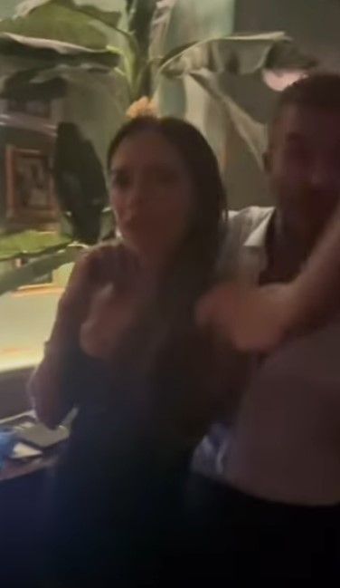 Victoria Beckham dancing with husband David Beckham
