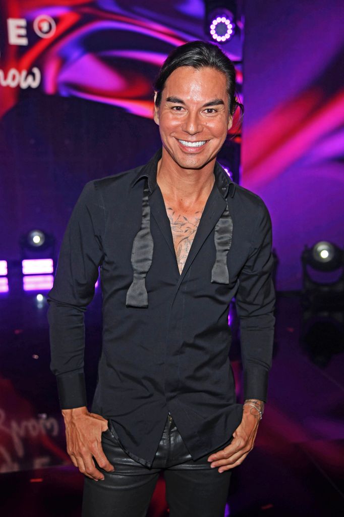 Julio Iglesias Jr. during the "Die Beatrice Egli Show" at Studio Berlin Adlershof on April 8, 2025 in Berlin, Germany