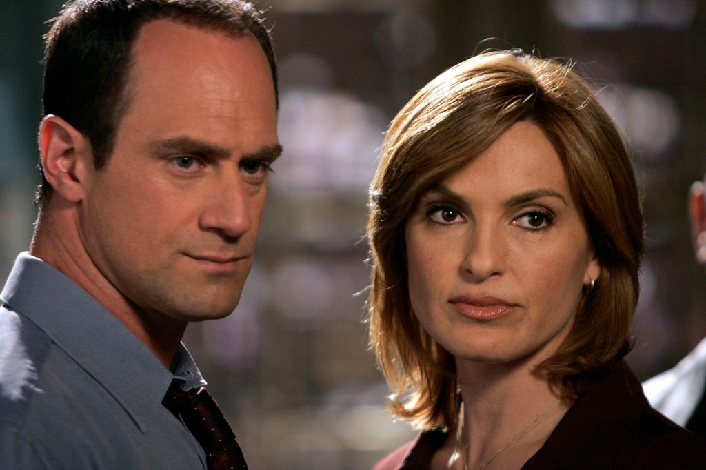 LAW & ORDER: SPECIAL VICTIMS UNIT -- "Raw" Episode 6 -- Pictured: (l-r) Christopher Meloni as Detective Elliot Stabler, Mariska Hargitay as Detective Olivia Benson  (Photo by Virginia Sherwood/NBCU Photo Bank/NBCUniversal via Getty Images via Getty Images)