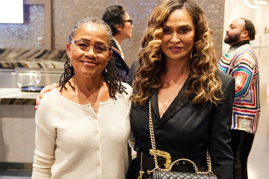 Tina Knowles with Meghan's mother Doria Ragland