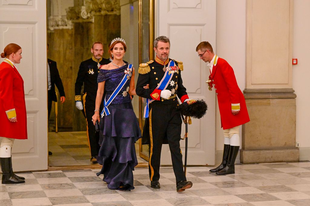 Queen Mary wowed in the reworked gown