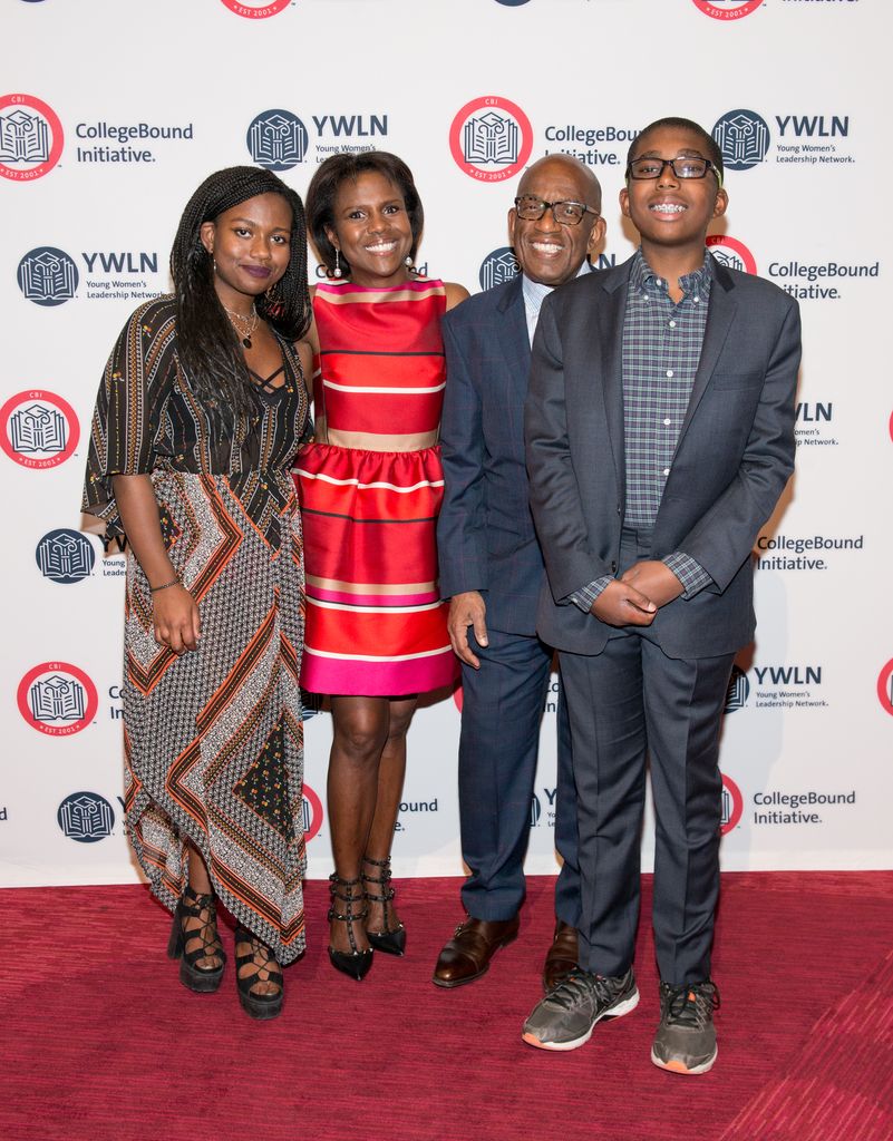 Leila Roker, Deborah Roberts, Al Roker and Nicholas Albert Roker attend the 2016 CollegeBound Initiative celebration at Jazz at Lincoln Center on May 26, 2016 in New York City