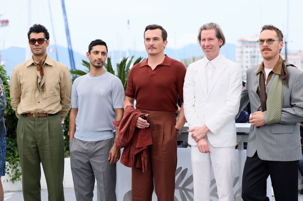 Benedict was pictured alongside Wes Anderson and Richard Ayoade