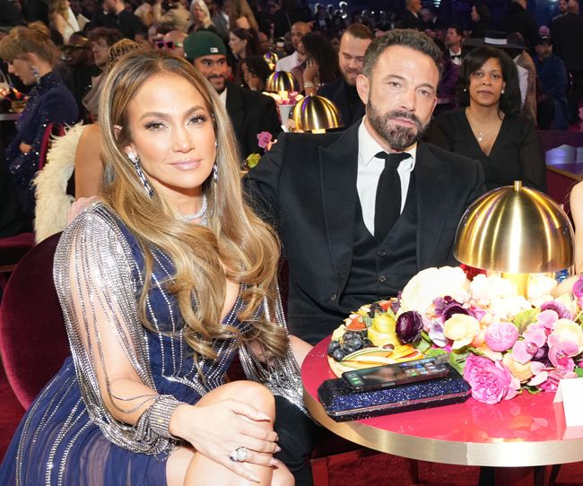 jlo and ben affleck at the 2023 grammys