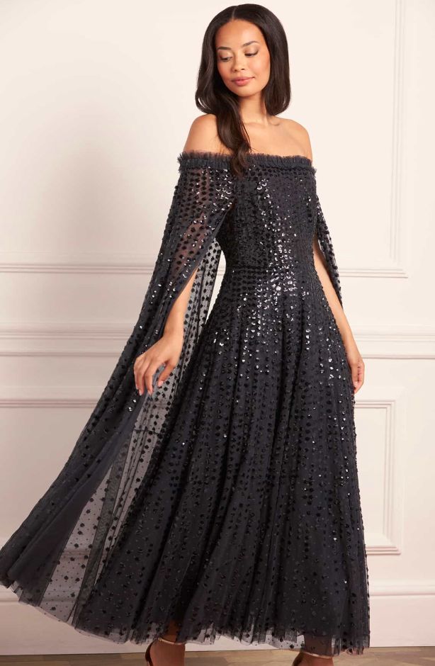 Needle & Thread Raindrop Cape Dress