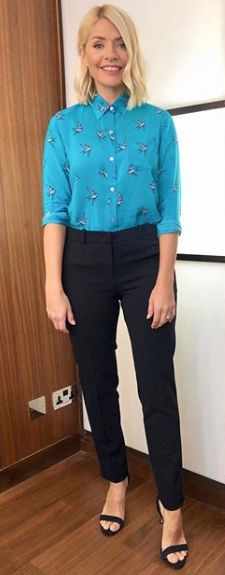 holly willoughby blue shirt instagram