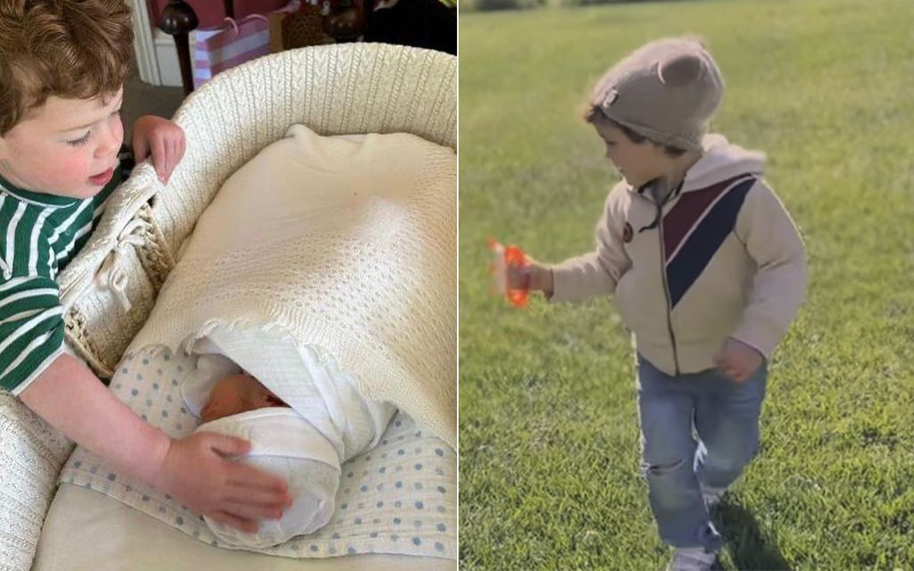 August with little brother Ernest (left) and Archie, right