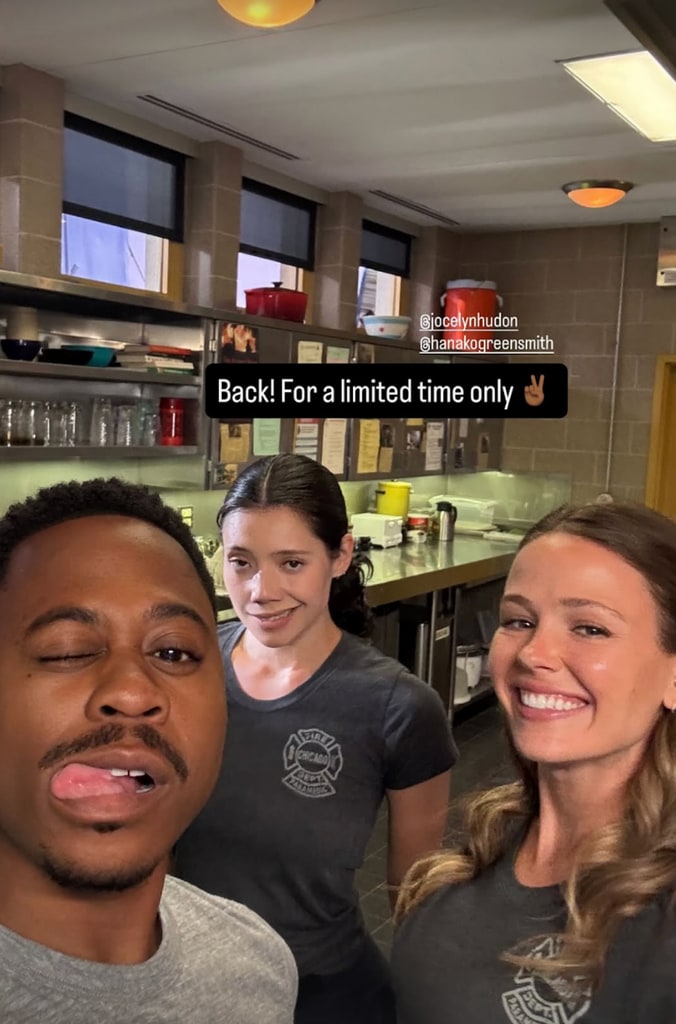 Selfie shared by Daniel Kyri confirming his brief return to Chicago Fire for season 14