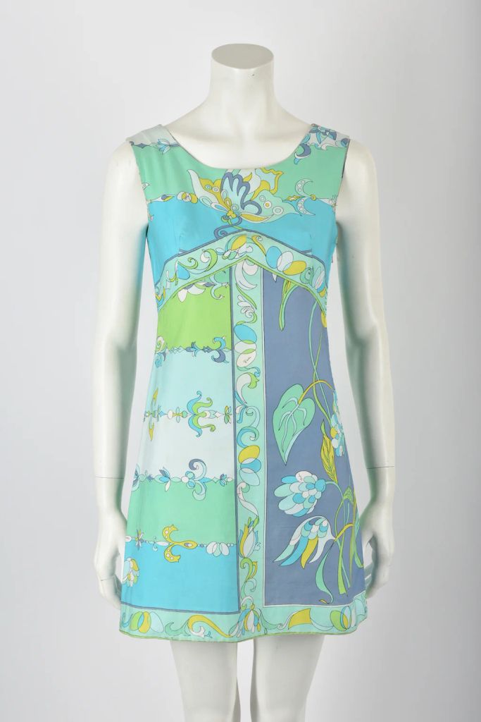 60s Print Mini Dress by pucci