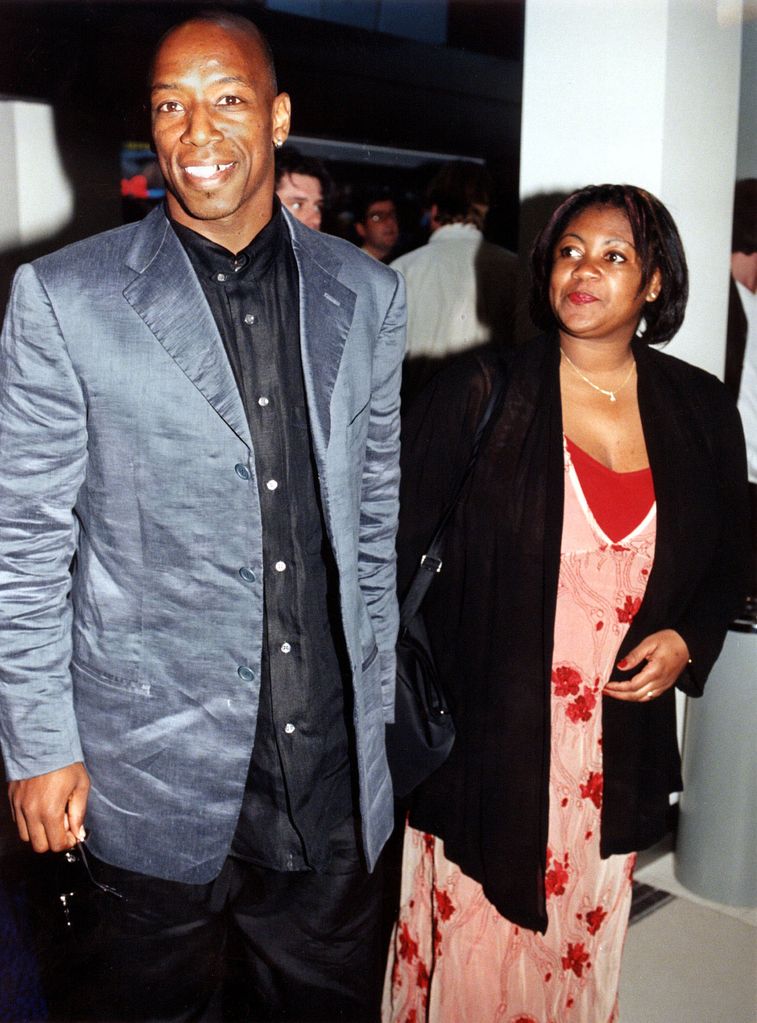 PA NEWS PHOTO 5/8/98 WEST HAM'S IAN WRIGHT AND HIS WIFE DEBBIE ARRIVE FOR THE UK PREMIERE OF THE FILM 'ARMAGEDDON' AT THE RE-OPENED ODEON LEICESTER SQUARE IN LONDON.   (Photo by Sean Dempsey - PA Images/PA Images via Getty Images)