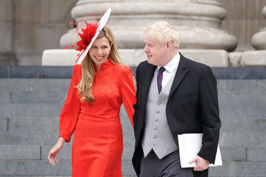 Carrie and Boris Johnson walking 