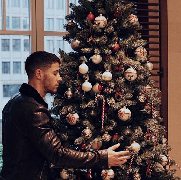 Nick Jonas Christmas tree