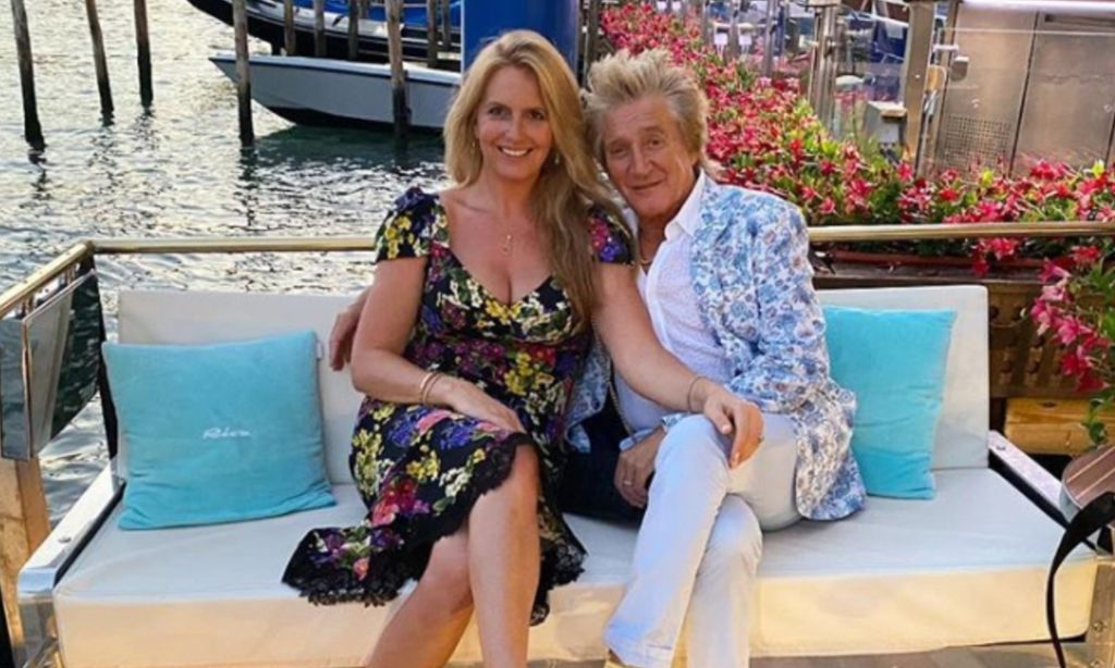 Rod Stewart and Penny Lancaster in Venice