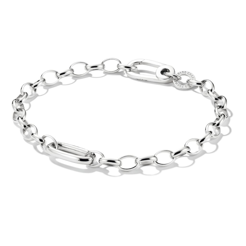 Bracelet charm avec maillon Connect argent