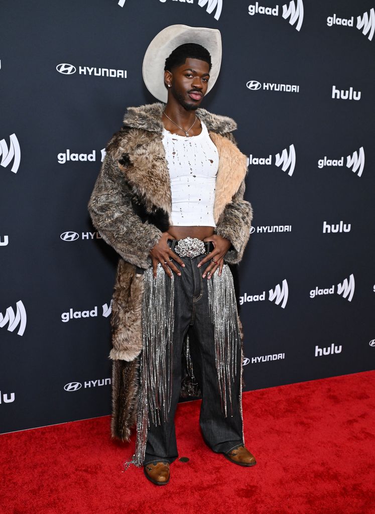 Lil Nas X attends the 36th Annual GLAAD Media Awards at the Beverly Hilton Hotel in Beverly Hills, California, March 27, 2025