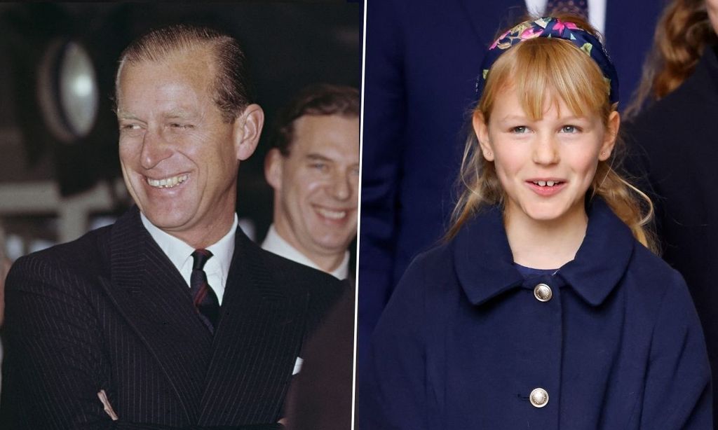 Isla Phillips and her great grandfather look very similar