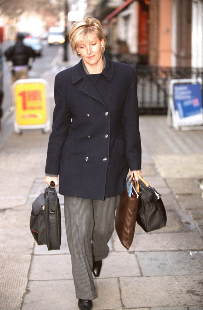 Miss Sophie Rhys-jones On Her Way To Work At Her Public Relations Firm In London's Mayfair In The Week Following Her Engagement To Prince Edward.