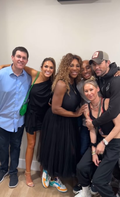 Serena Williams, Anna Kournakova, Enrique Iglesias and friends