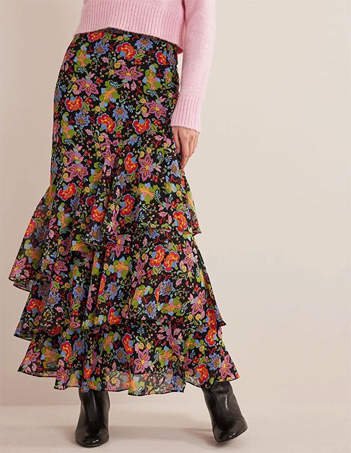 maxi skirt floral