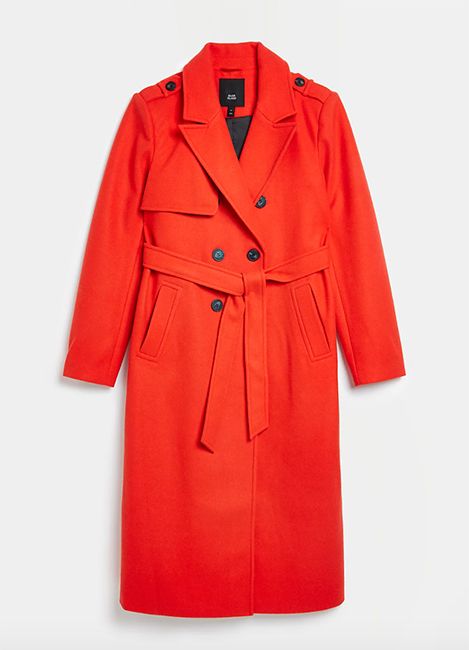 River Island red coat