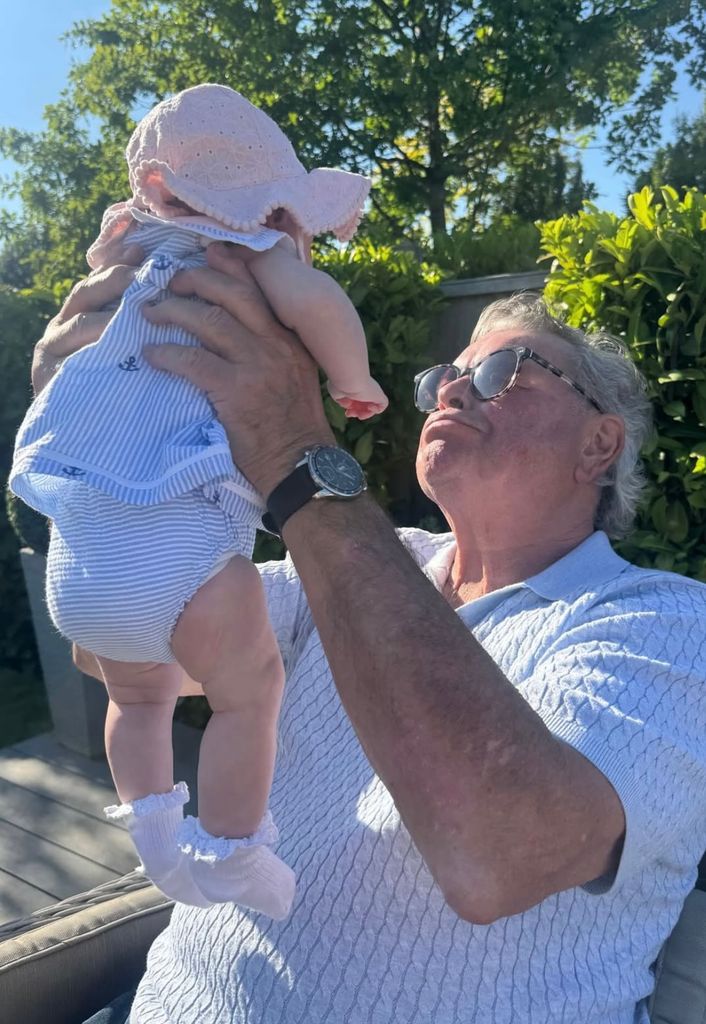 Mark Wright's dad with his daughter, Palma