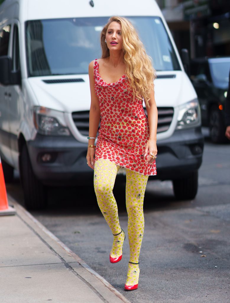 Blake Lively is seen out in New York City. (Photo by Gotham/GC Images)