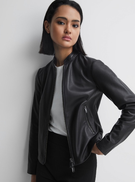 Reiss leather jacket