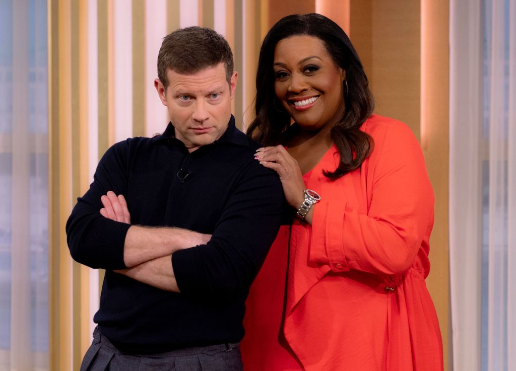 Dermot O'Leary and Alison Hammond pose for This Morning photo
