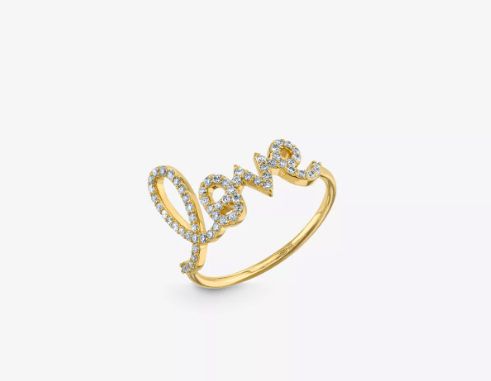 SYDNEY EVAN
Love ring Script large 