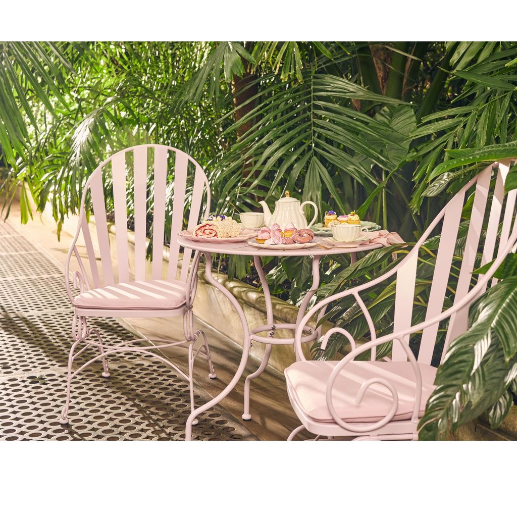 Pastel pink table and chairs