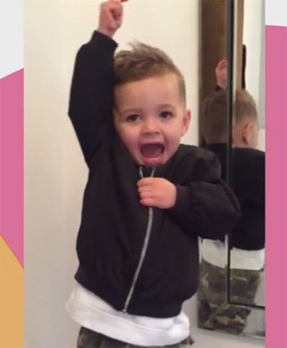 Adam Thomas' son Teddy records good luck message for I'm A Celebrity star