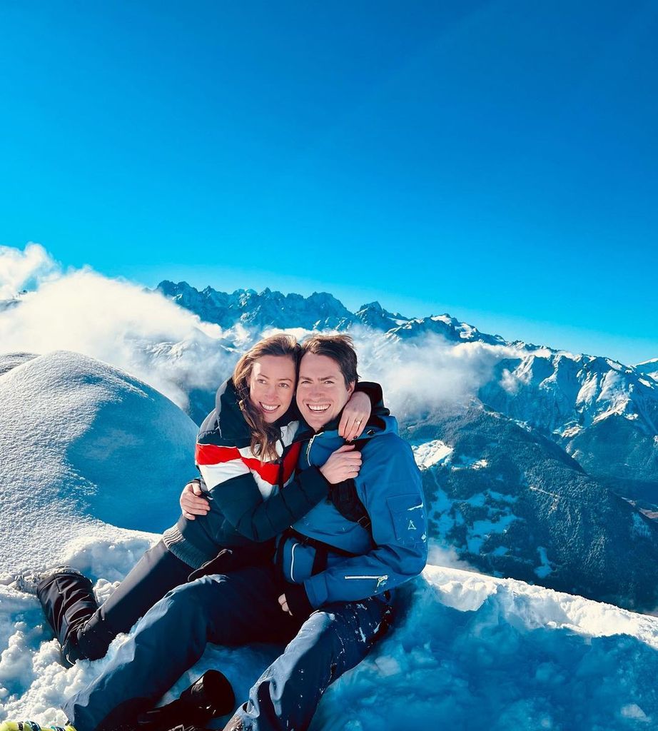 Alick and Lady Tatiana in Verbier following their engagement