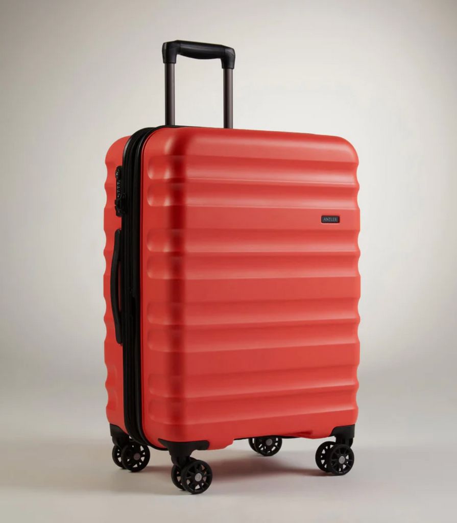 antler coral suitcase
