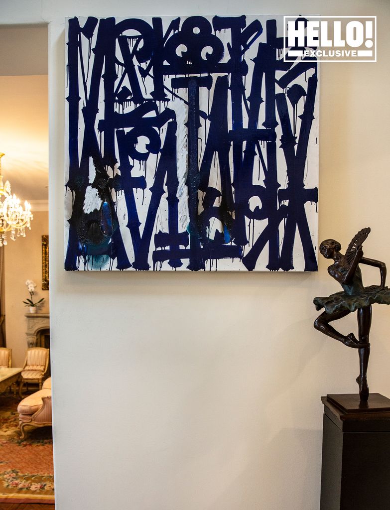 Nancy Davis' artwork at Beverly Hills home in Mulholland Estates