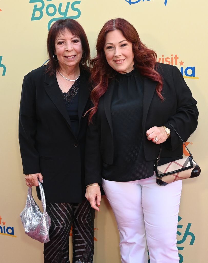 Marilyn Wilson-Rutherford and Carnie Wilson attend World Premiere Of Disney+ Documentary "The Beach Boys" at TCL Chinese Theatre on May 21, 2024 in Hollywood, California.