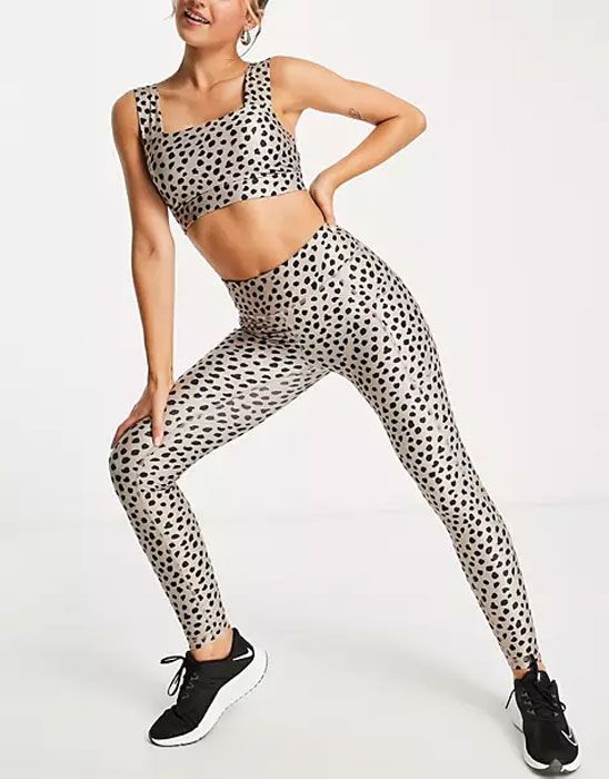 leopard print workout