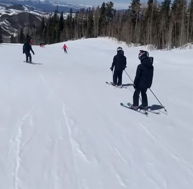 elton john sons skiing
