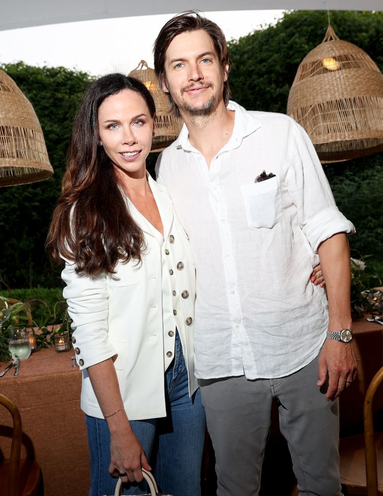 Barbara Bush and Craig Coyne at the  Tod's Hamptons Summer Celebration and dinner party on July 26, 2023 in East Hampton, New York