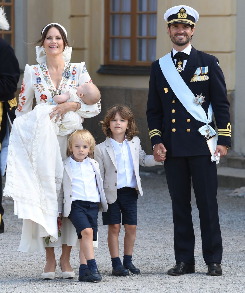 The Swedish royals at Prince Julian's baptism 