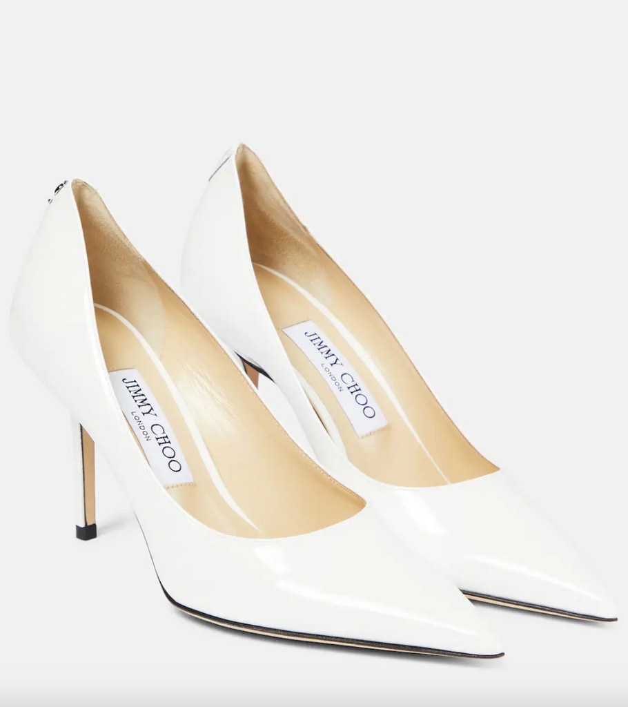 Jimmy Choo white heels