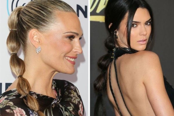 molly sims kendall jenner bubble ponytail