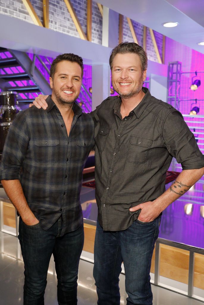 Photo de Blake Shelton et Luke Bryan sur la voix