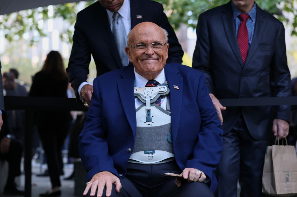 rudy giuliani wheelchair 9/11 memorial