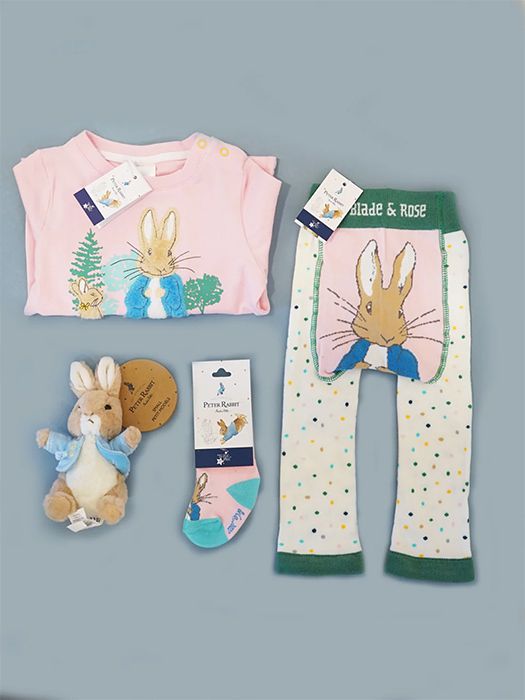 Peter Rabbit clothes and toy set