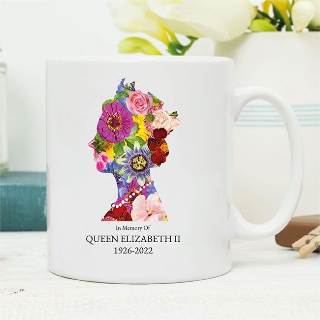 queen floral mug
