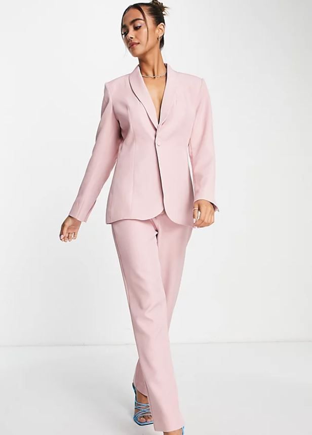 asos pink suit
