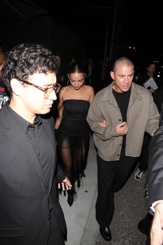 Channing Tatum and Inka Williams photographed at the Oscars party