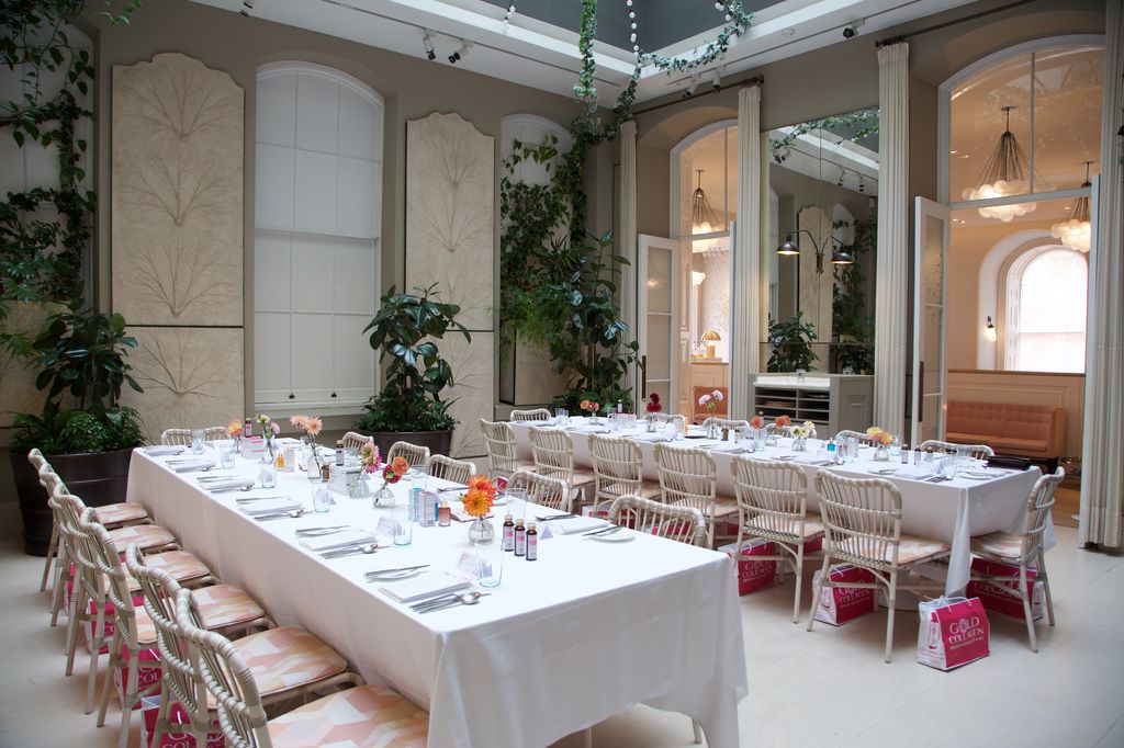 The breakfast was held in the private salon at Somerset House's Spring Restaurant